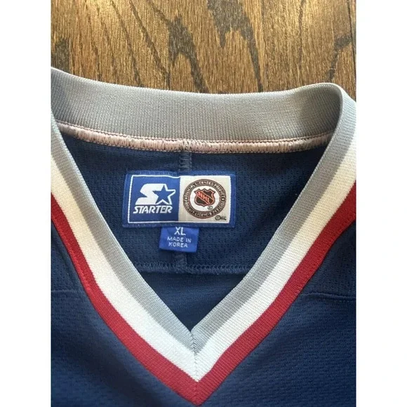 VINTAGE NEW YORK RANGERS NYR PRO PLAYER STATUE OF LIBERTY HOCKEY JERSEY SIZE XL - Picture 12 of 14